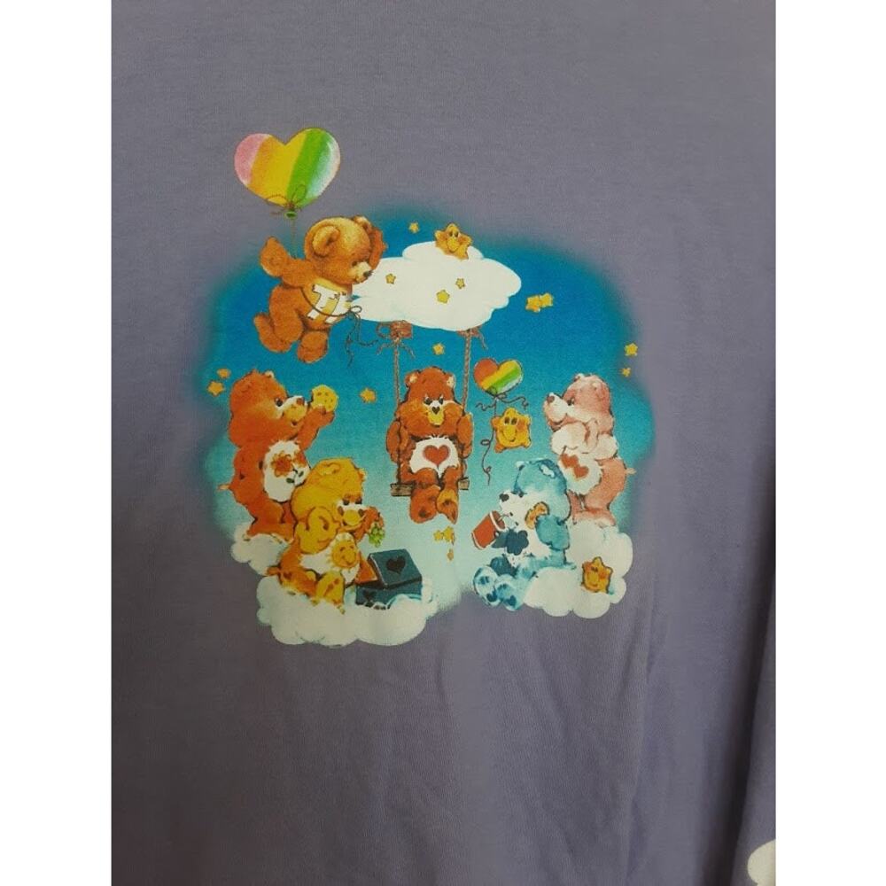 Teddy Fresh x Care Bears Lavender Long Sleeve Graphic Shirt Men's Size Large